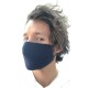 Захисна маска для обличчя темно-синя в ромбик з неопрена