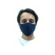 Захисна маска для обличчя темно-синя стрейчева з неопрена
