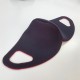Защитная маска для лица баклажанового цвета -  стрейчевая с неопрена