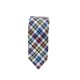 Краватка кольорова бавовняна в клітинку та однотонна двостороння