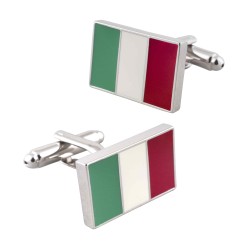 Запонки флаг Италии