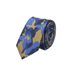 Краватка камуфляжна синя