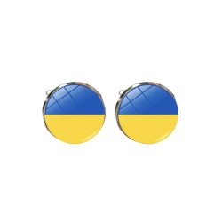 Запонки патріотичні прапор України