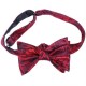 Красная галстук-бабочка с оригинальным узором +платок