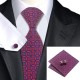 Подарочный галстук красный с синим