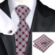 Подарочный галстук красный с серым