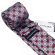 Подарочный галстук красный с серым