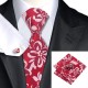 Подарочный галстук красный с узором