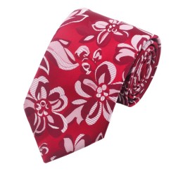 Подарункова краватка червона з візерунком