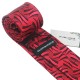 Краватка червоний у візерунок з хусткою та запонками