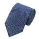 Подарочный галстук синий в горошек
