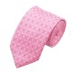 Подарочный галстук розовый с синим в узорах