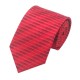 Подарунковий краватка червоний у горизонтальну смужку