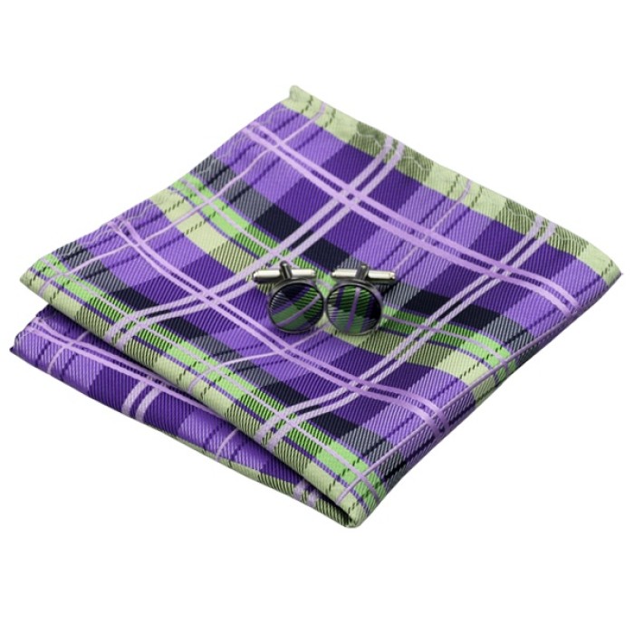 Подарочный галстук фиолетовый в абстракциях