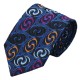 Подарочный галстук синий гипнотический