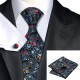 Краватка різнокольоровий з запонками та платком
