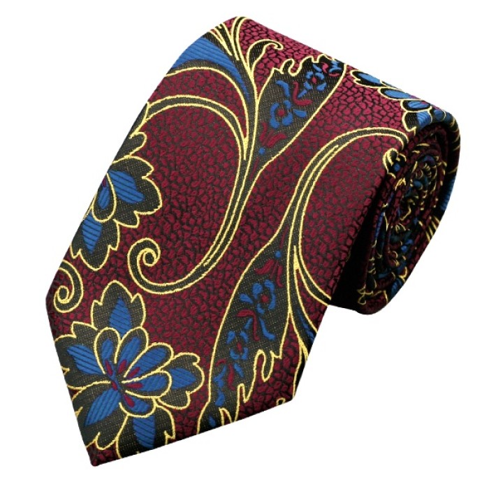 Подарочный галстук с силуэтом цветка