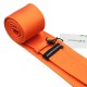 Оранжевый подарочный набор галстук с запонками и платком