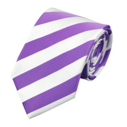 Подарунковий набір фіолетовий з білим у смужку