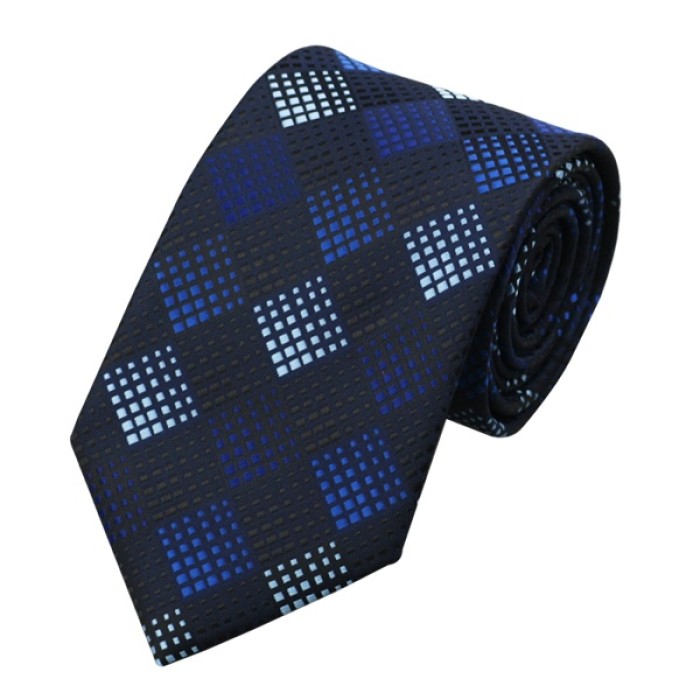 Набор галстука с оттенками синего цвета