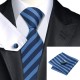 Краватка на подарунок синій у смужку