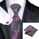 Незабутній подарунковий набір з краваткою, хусточкою та запонками