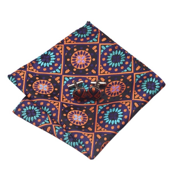 Подарочный набор оранжевый с фиолетовым и бирюзовым