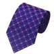 Краватка темно-синій з рожевим фуксія