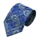 Подарункова краватка темно-синій з абстракціями