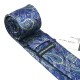 Подарочный галстук темно-синий с абстракциями