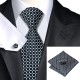 Набір краватка чорний з білими ромбиками