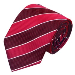 Подарункова краватка червона у смужку