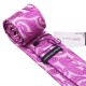 Галстук фиолетовый в абстракциях +запонки и платок