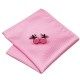 Подарочный галстук розовый с белой нитью