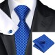 Краватка на подарунок у Києві синя в квадратик