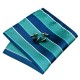 Подарунковий краватка бірюзовий з синім у смужку