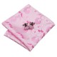 Галстук розовый с лепестками +запонки и платок