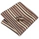 Подарочный набор с оттенками коричневого в полоску (шелковый жаккард)