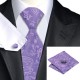Подарочный галстук фиолетовый с узором