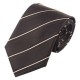Подарочный галстук коричневый в полоску