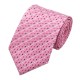 Галстук розовый в квадратик +запонки и платок