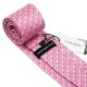 Краватка рожевий у квадратик +запонки та платок