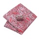 Червоний краватка в абстракціях з хусткою та запонками