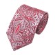 Красный галстук в абстракциях с платком и запонками