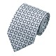 Краватка на подарунок сріблястий з чорним без запонок
