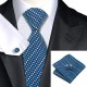 Подарунковий краватка бірюзовий у ромбик 