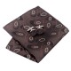 Подарунковий краватка коричневий у колечках