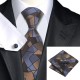 Подарунковий краватка коричневий мозаїка