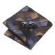 Подарочный галстук коричневый мозаика