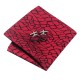 Краватка червоний з дизайном тріщин + платок та запонками